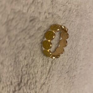 gold and yellow ring